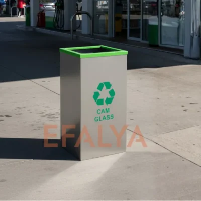 Paslanmaz Kare Atık Kutusu 1022D