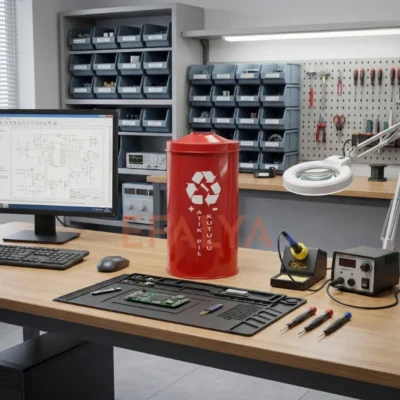 Kırmızı Pil Geri Dönüşüm Kutusu 1028B