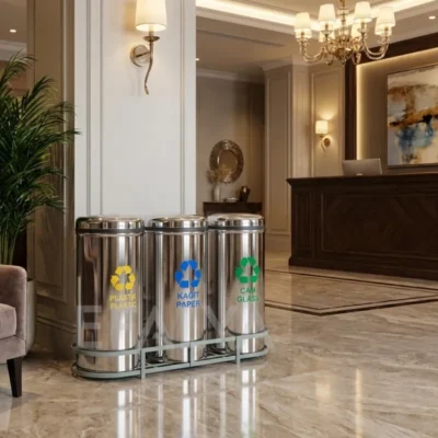 Cam Kağıt Plastik Atık Kutusu 1002B