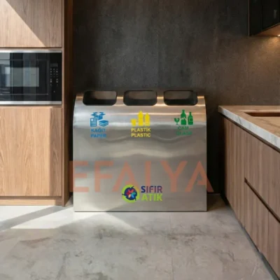 3lü Geri Dönüşüm Kutusu 1033B