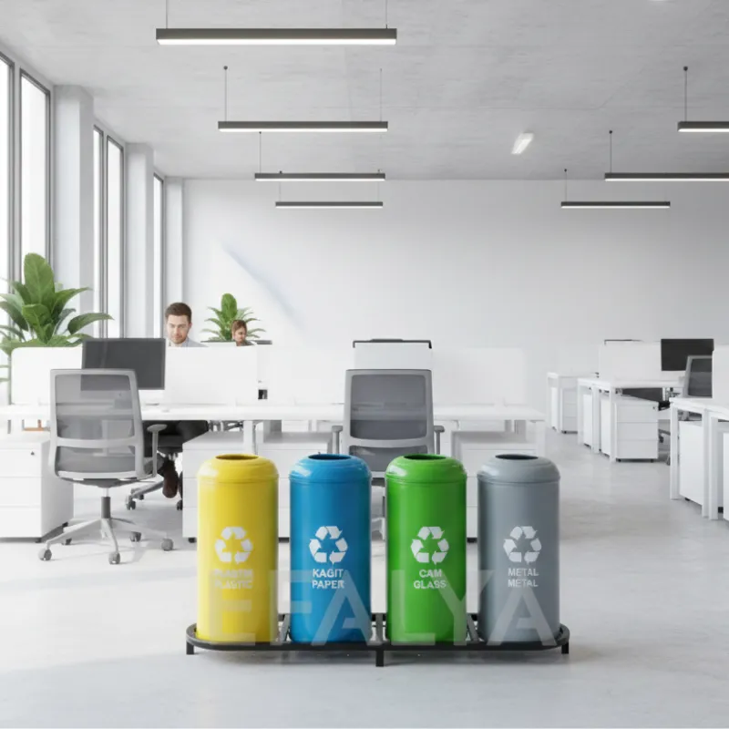 4lü Geri Dönüşüm Kutuları 1007A