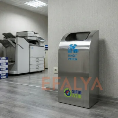 Paslanmaz Tekli Geri Dönüşüm Kutusu 1033D