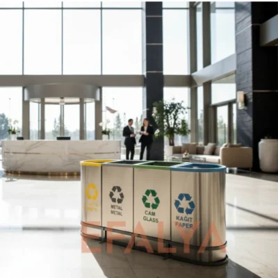 4lü Paslanmaz Atık Seti 1022A