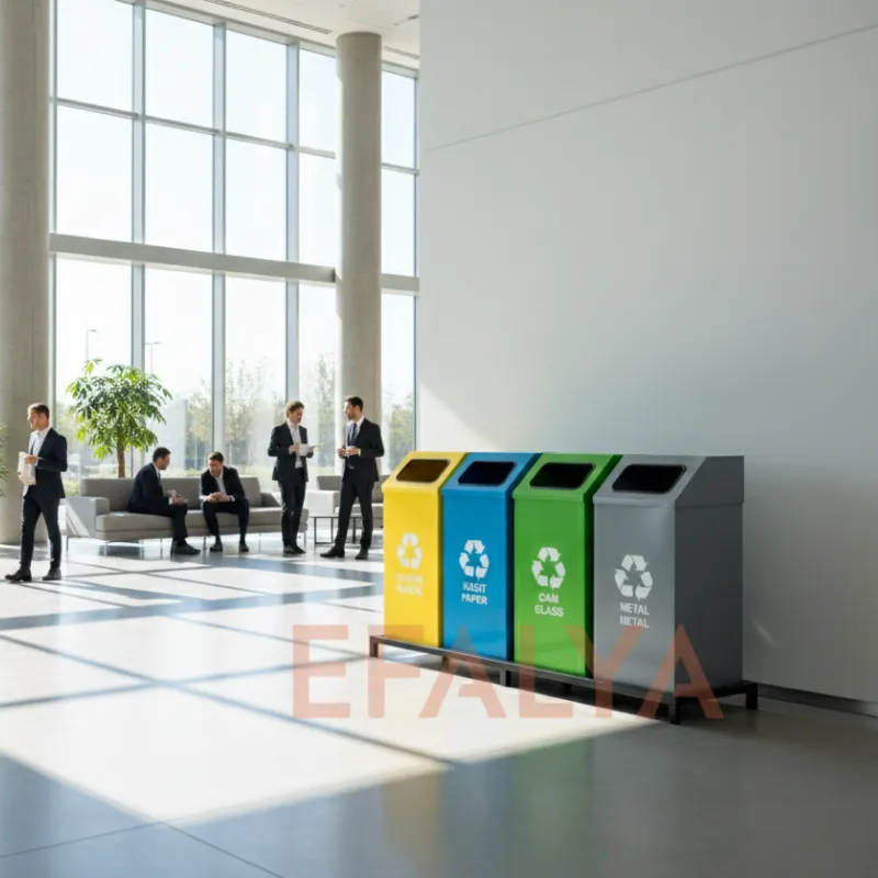 4lü Renkli Sıfır Atık Kutuları 1017A