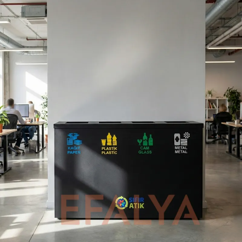 Sıfır Atık Toplama Kutusu 4 lü Set 1035A