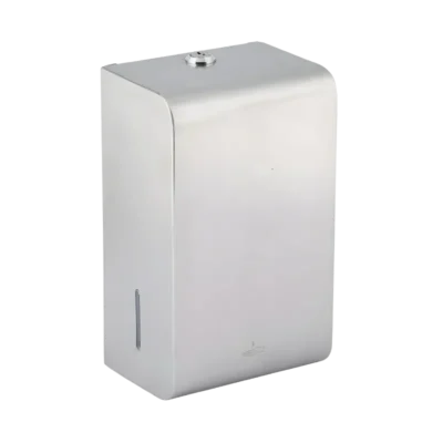 1100 ml kapasiteli, içten hazneli, 1 mm kalınlığında 304 paslanmaz çelik sensörlü sıvı sabunluk.