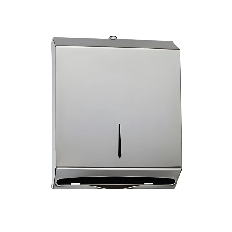 400 yaprak kapasiteli, 304 paslanmaz çelik, Gold ve Bakır renk seçenekli manuel Z katlama kağıt havlu dispenseri.