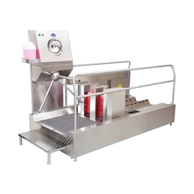 Dikey ve Yatay Fırçalı Çizme Yıkamalı ve Dezenfektanlı Turnikeli Hijyen Bariyeri