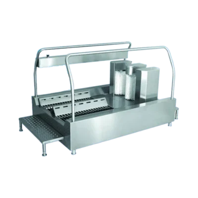 Dikey ve Yatay Fırçalı Çizme ve Ayakkabı Taban Yıkama İstasyonu