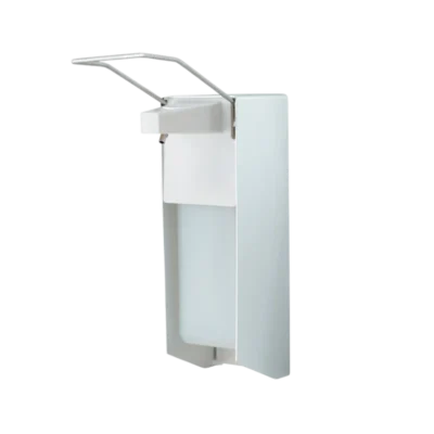 Dirsek basmalı, paslanmaz çelik kollu, alüminyum gövdeli 1000 ml medikal dezenfektan ve batikon verici.