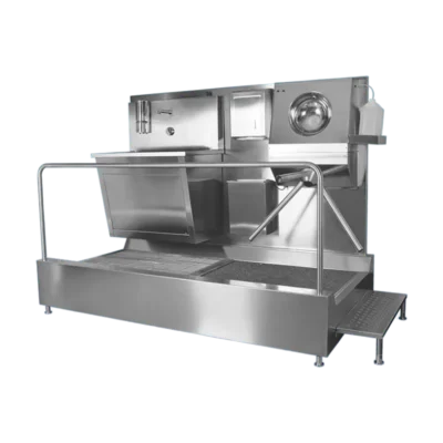 Geniş Sensörlü Evyeli ve Turnikeli Endüstriyel Hijyen Bariyeri