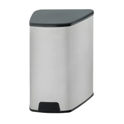 Siyah ve gümüş renk seçenekli, paslanmaz çelik gövdeli, elektrikli ve pilli çalışan sensörlü sıvı sabunluk.