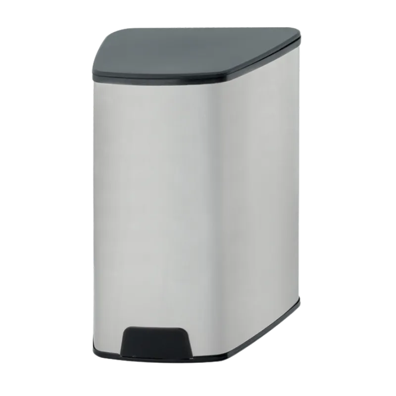 880 ml kapasiteli, paslanmaz çelik ön yüzlü, siyah yan gövdeli sensörlü otomatik köpük sabunluk.