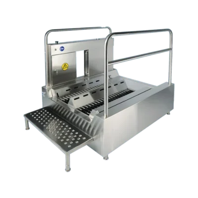 Yatay Motorlu Fırçalı Paslanmaz Ayakkabı Taban Yıkama İstasyonu