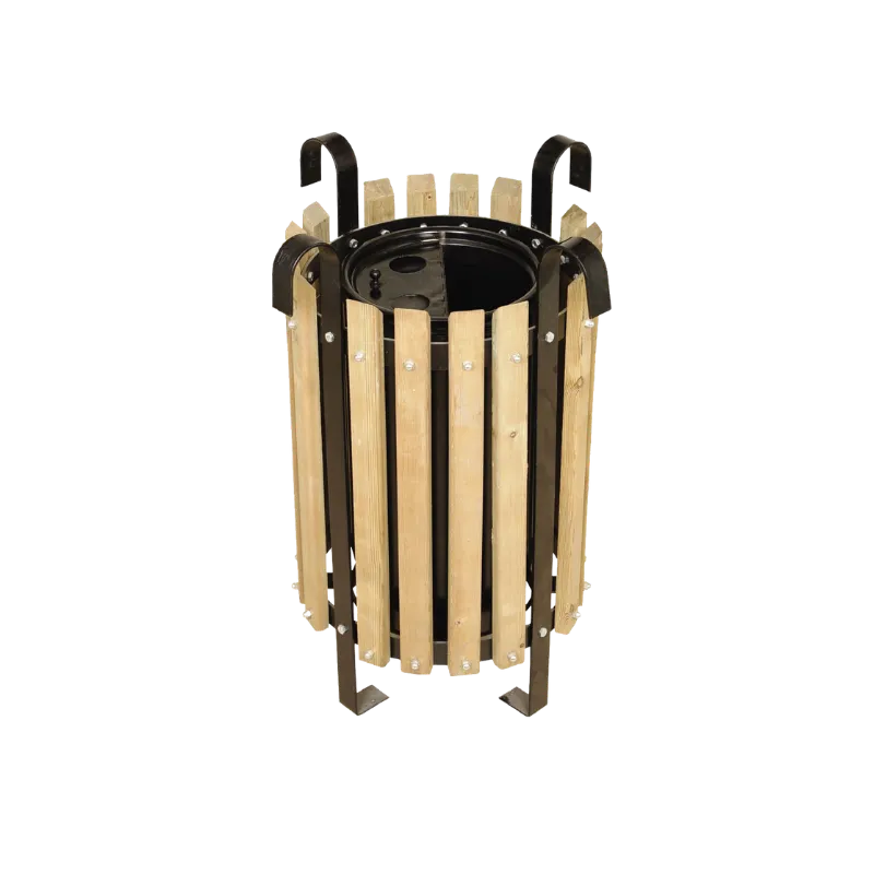 Ahşap Dış Mekan Çöp Kovası